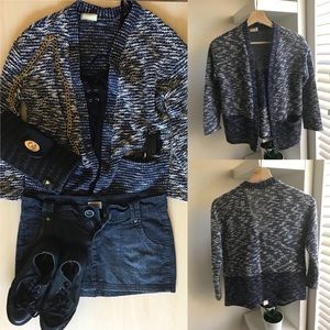 ✨SALE✨ 2 for $10 Dark Blue Marbled Cardigan